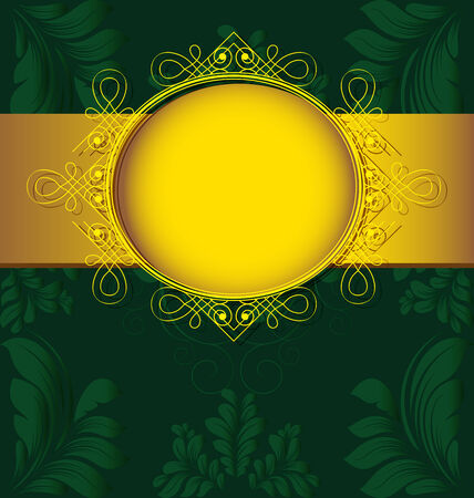 Vintage ornate card design for greeting card, menu, cover, invitation.のイラスト素材