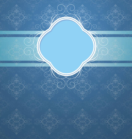 Vintage ornate card design for greeting card, menu, cover, invitation.のイラスト素材