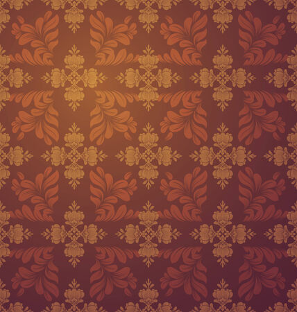 Damask seamless floral pattern. Vintage  illustrationのイラスト素材