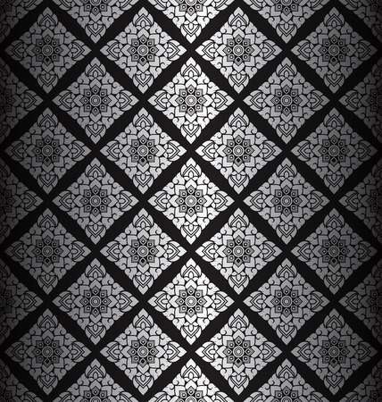 Thai style art pattern wallpaperのイラスト素材