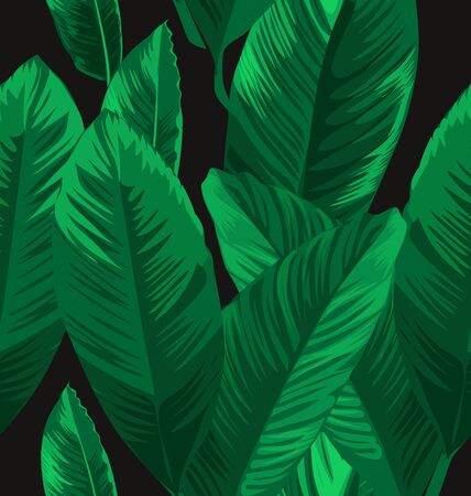 Vector Illustration of leaf seamless pattern.のイラスト素材