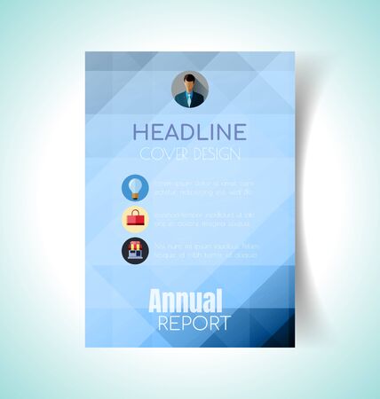 Business cover report template.のイラスト素材