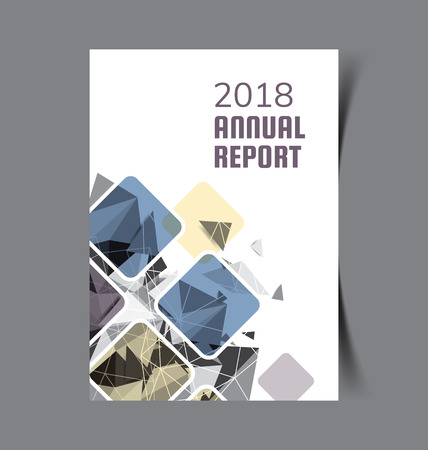 Business Brochure. Flyer Design. Leaflets a4 Template. Cover Book and Magazine. Annual Report Vector illustration.のイラスト素材