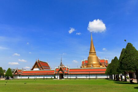 Thai temple in Grand Palace, Bangkok, Thailand の写真素材