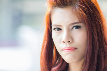 asian beautiful Businesswoman at outdoor office, Business conceptの写真素材