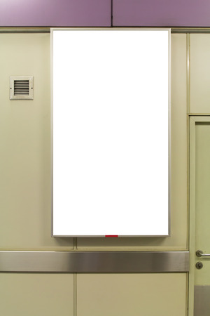 Blank billboard useful for new advertisementの写真素材