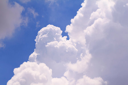 blue sky with cloud closeup, nature background