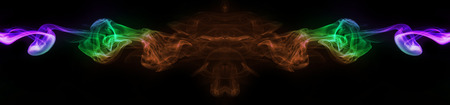 abstract background, colorful smoke of Joss stick