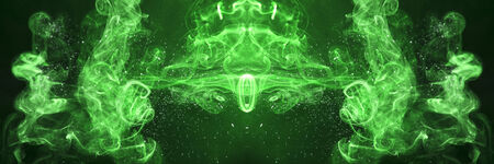 Smoke abstract background, colorful smoke of Joss stickの写真素材