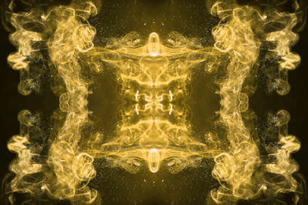 Smoke abstract background, colorful smoke of Joss stickの写真素材