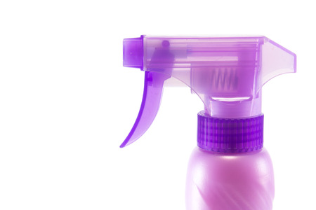 plastic water sprayer isolated on white backgroundの写真素材