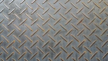 checker plate floor surface texture steel grip metal gratingの写真素材