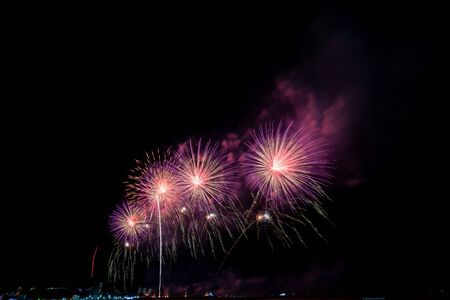 Fireworks light up the sky with dazzling display