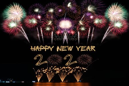 2020 Fireworks light up the skyの写真素材