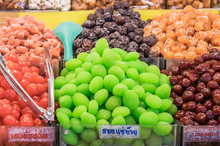 Boil fruit in syrupの写真素材