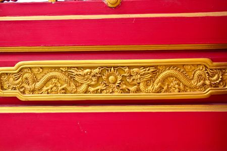 Chinese Temple at Nonthaburi, Thailandの写真素材