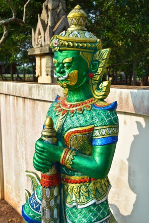 Giant statue  in temple Thailand の写真素材