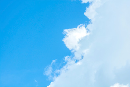 abstract clouds on the blue skyの写真素材