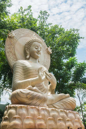 Limestone Buddhist statue