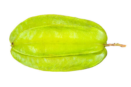 Starfruit isolated on white backgroundの写真素材