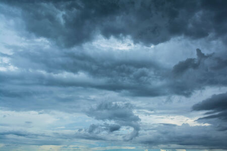 Dark clouds horrifyingの写真素材