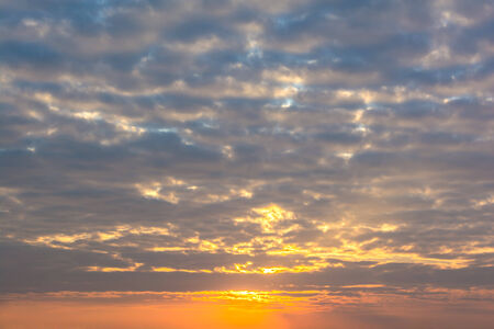 view of sky with clouds in the morningの写真素材