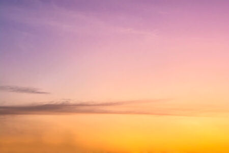 view of sky with clouds in the eveningの写真素材