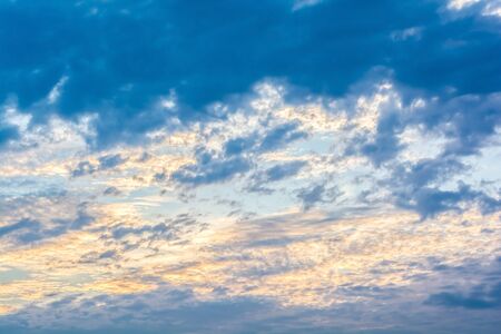 sky with cloud in the eveningの写真素材