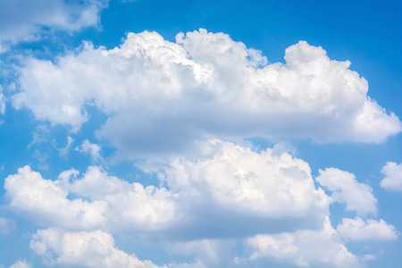 abstract white cloud on the blue skyの写真素材