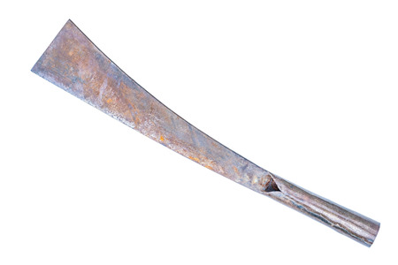 Old knife isolated on white background