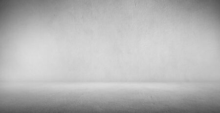Cement floor and wall backgrounds, interior, empty room, use for display productsの写真素材