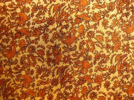 A background of an ethnic Indian fabric.