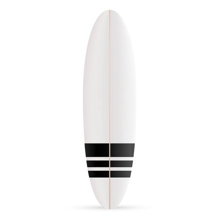 Surfboard. White surfboard Isolate on white background vector.のイラスト素材