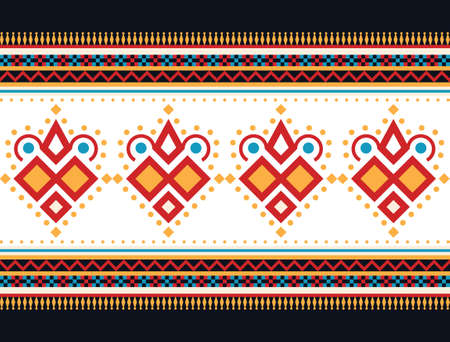 Geometric ethnic oriental pattern background. Design for texture, wrapping, clothing, batik, fabric,...