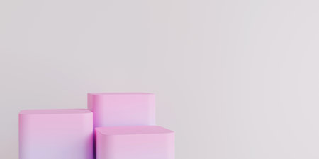 Empty cylinder podium on minimal background. Abstract minimal scene with geometrical forms. Design...