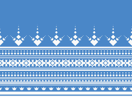 Geometric ethnic oriental pattern background. Design for texture, wrapping, clothing, batik, fabric, wallpaper and background. Pattern embroidery design.のイラスト素材