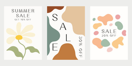 Sale promotion poster. Sale event poster template.のイラスト素材