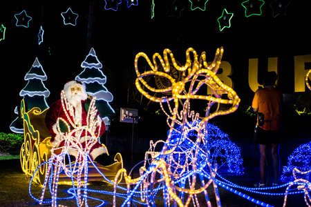 Santa claus is coming to townのeditorial素材