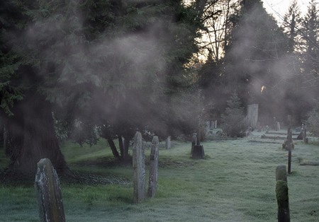 Holybourne Churchyard, Hampshire, UKの写真素材
