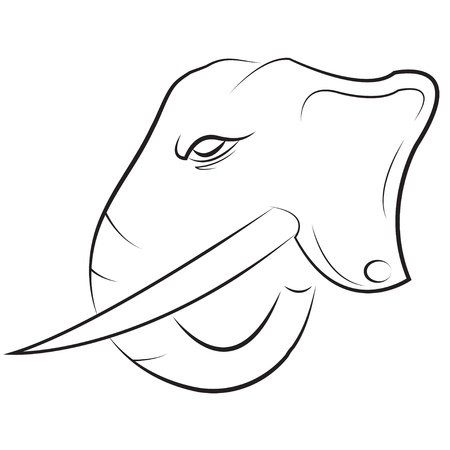 Elephant Headのイラスト素材
