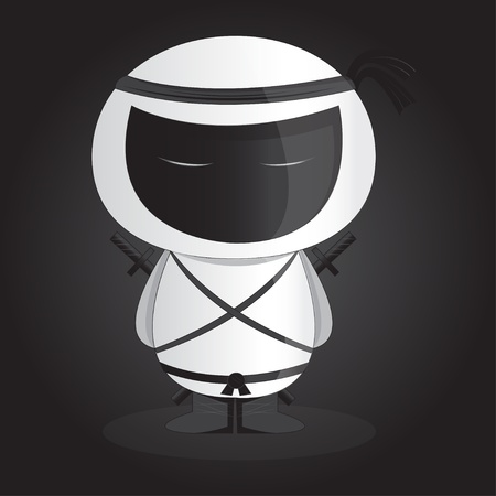 White ninjaのイラスト素材