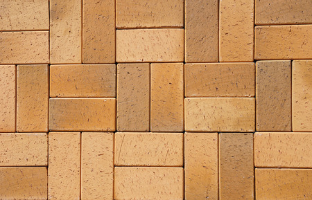 Beautiful German Ceramic Clinker Pavers for Patio. Floor pavers in a path, detail of a pavement to...