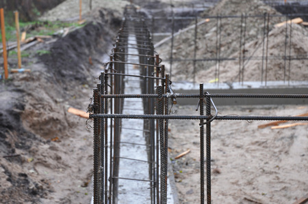 Iron Bar formwork for concrete structures.