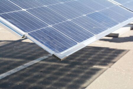Solar panel  power plant close up, Solar panels green energy concept