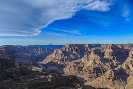 Grand Canyon view with blue skyの写真素材