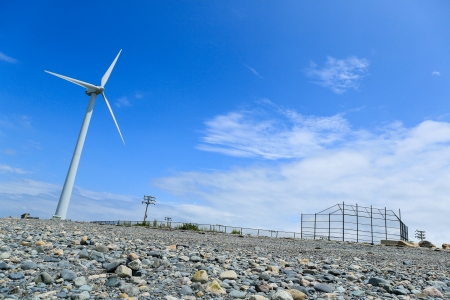 Wind Turbine in Hull Massachusettsの写真素材