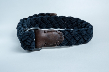 Braided Belt on white backgroundの写真素材