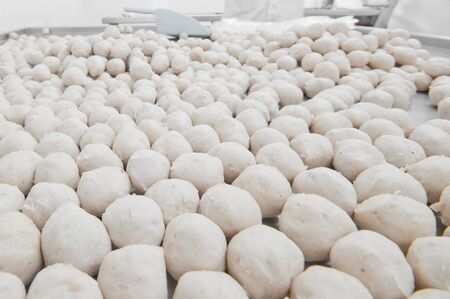 pork meat ball backgroundの写真素材