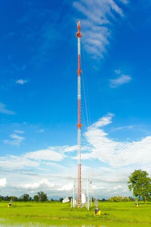 Stanchion Phone tower signals の写真素材
