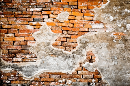 Old brick wall as backgroundの写真素材